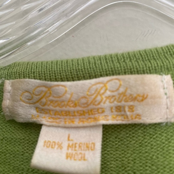 Brooks Brothers 100% merino wool sweater size Large - Picture 4 of 7